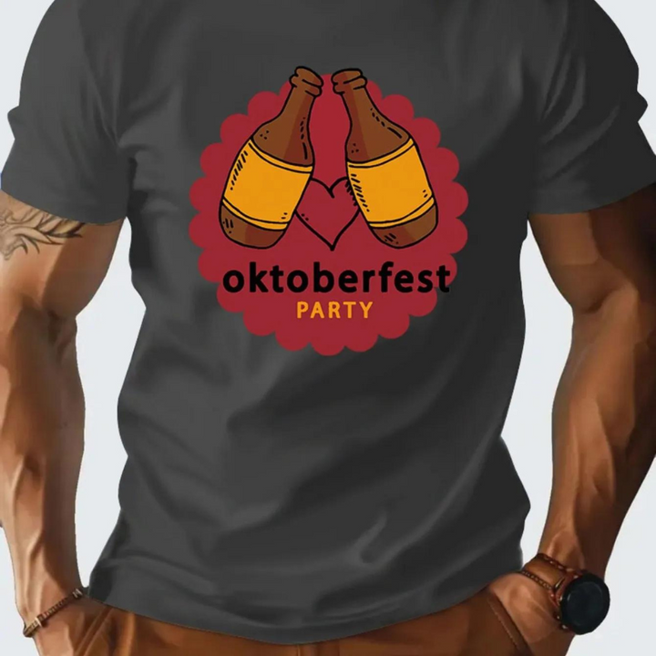 Dominic - Comfortabel Oktoberfest t-shirt voor heren