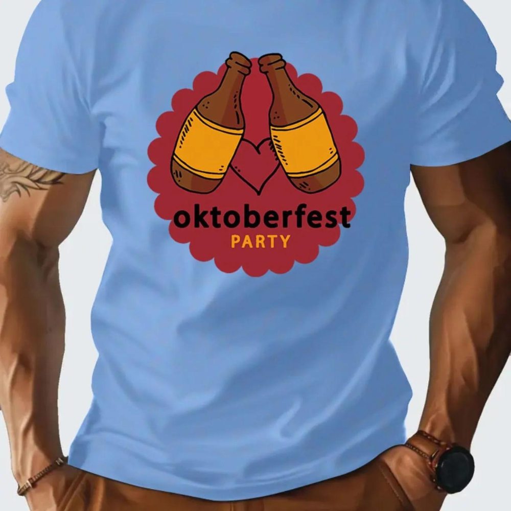 Dominic - Comfortabel Oktoberfest t-shirt voor heren