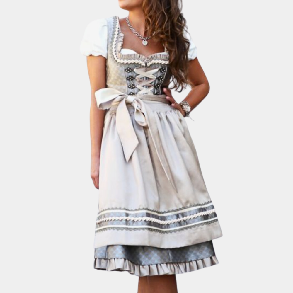 Zelie - Elegante Vrouwen Oktoberfest Jurk met Schort