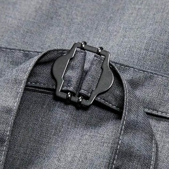 Laszlo - Modern herenvest met schuine knopen