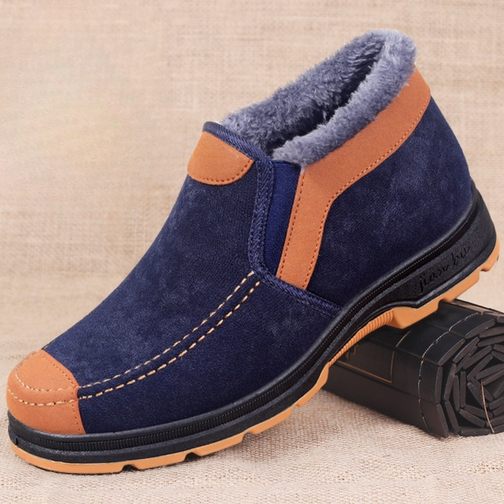 Heren winterboots met pluche voering en instapdesign