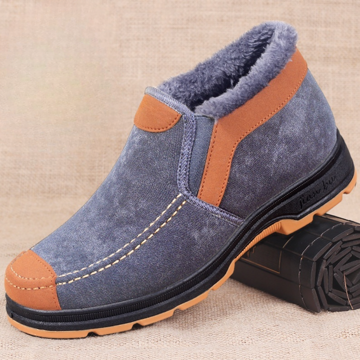 Heren winterboots met pluche voering en instapdesign