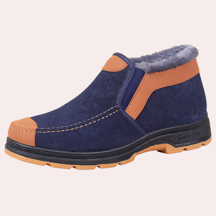 Heren winterboots met pluche voering en instapdesign