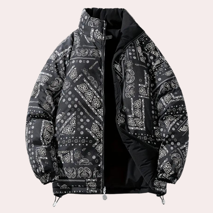 Maslen - Omkeerbaar herenjack met opvallende Paisleyprint