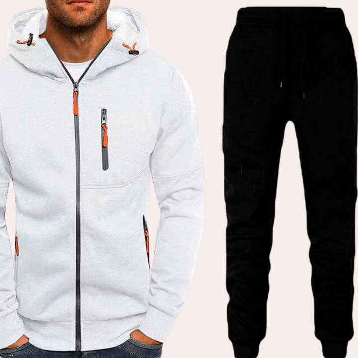 Heren hoodie- en broekenset met comfortabele pasvorm