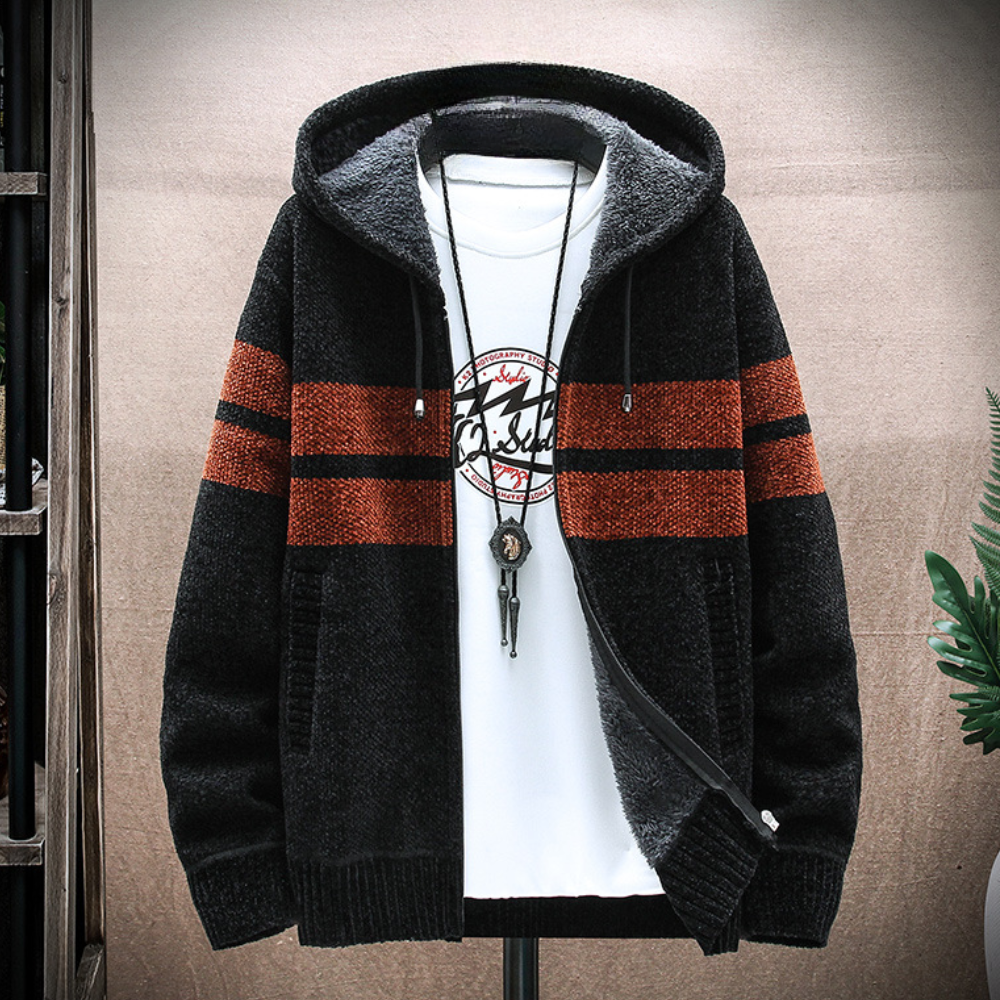 Portier - Casual warme heren jas met capuchon
