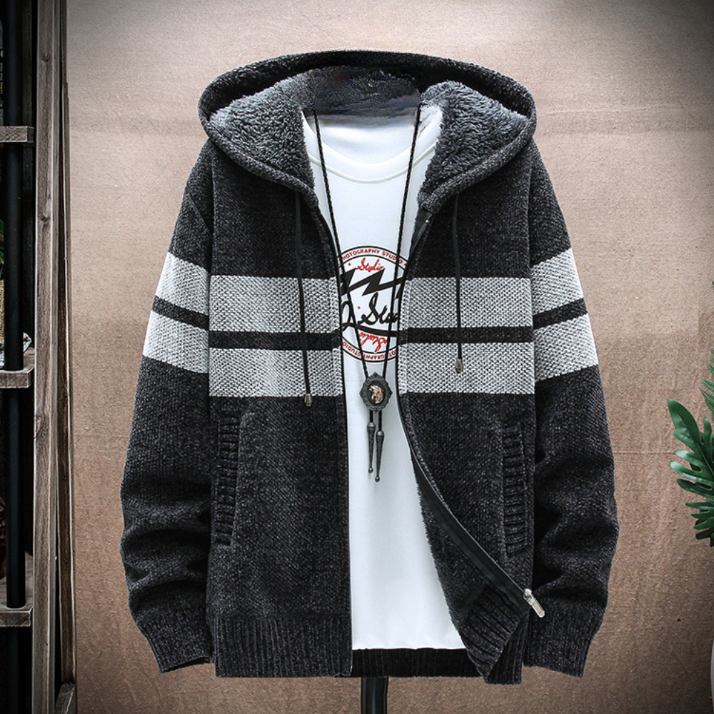Portier - Casual warme heren jas met capuchon