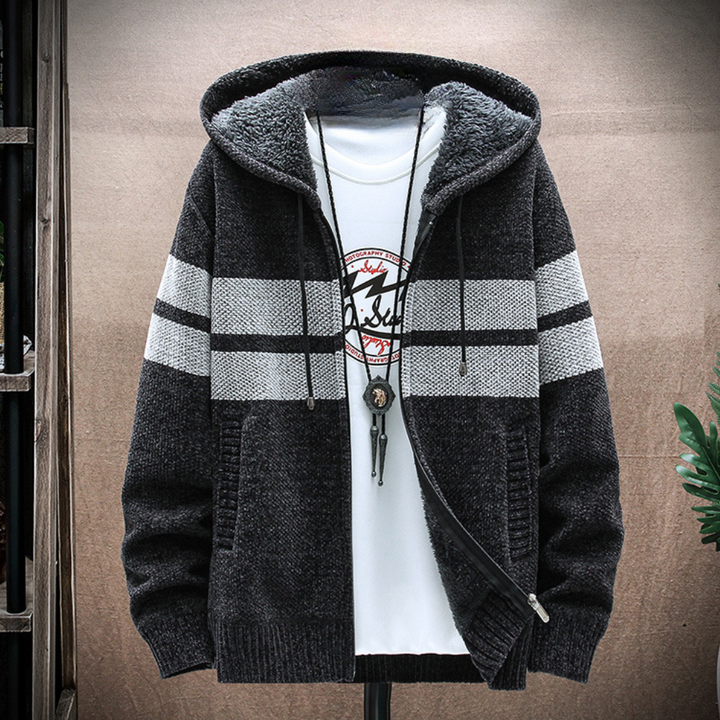 Portier - Casual warme heren jas met capuchon