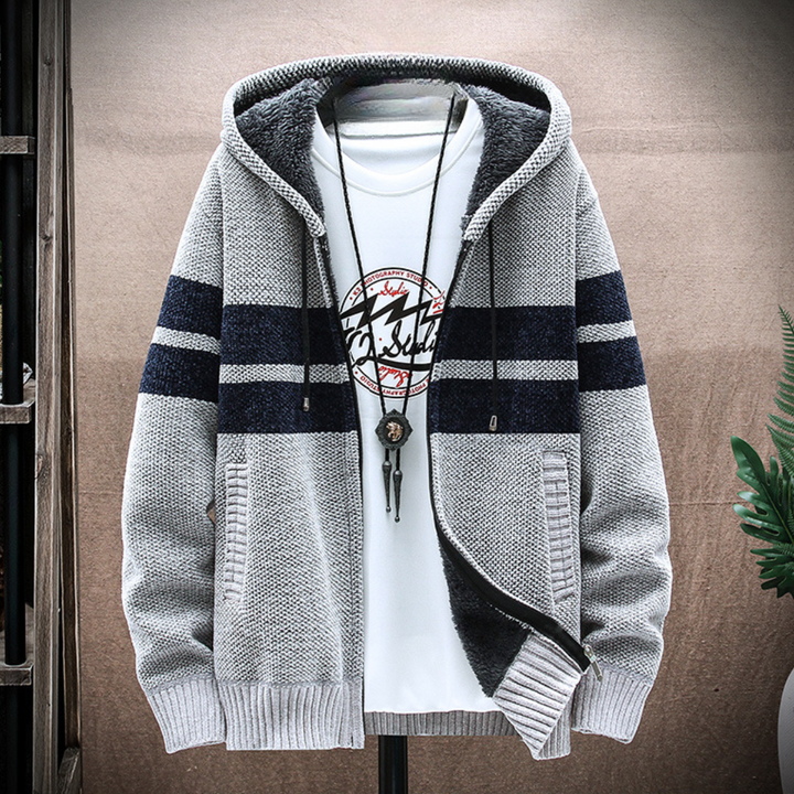Portier - Casual warme heren jas met capuchon