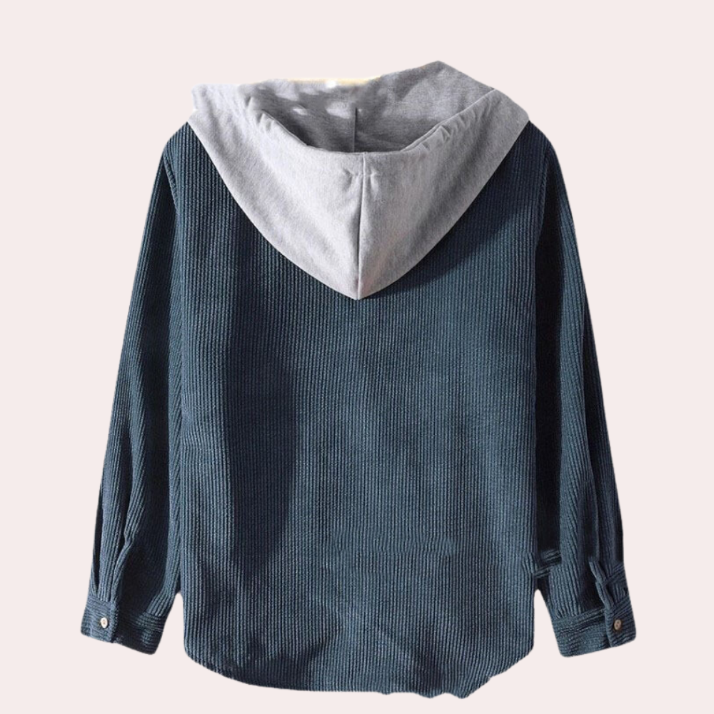 Jeno - Trendy corduroy herenjack met capuchon