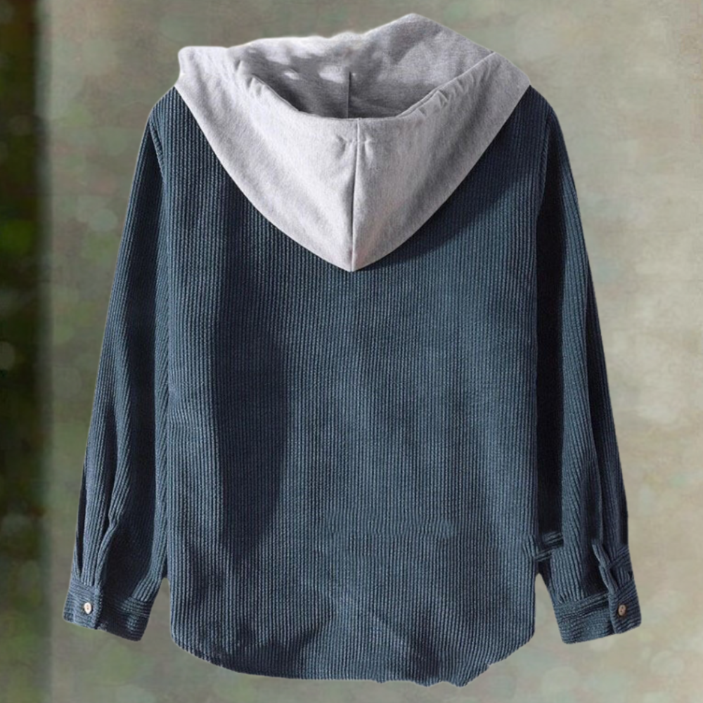 Jeno - Trendy corduroy herenjack met capuchon