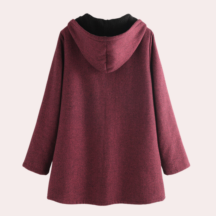 Ajla - Casual warm damesjack met capuchon