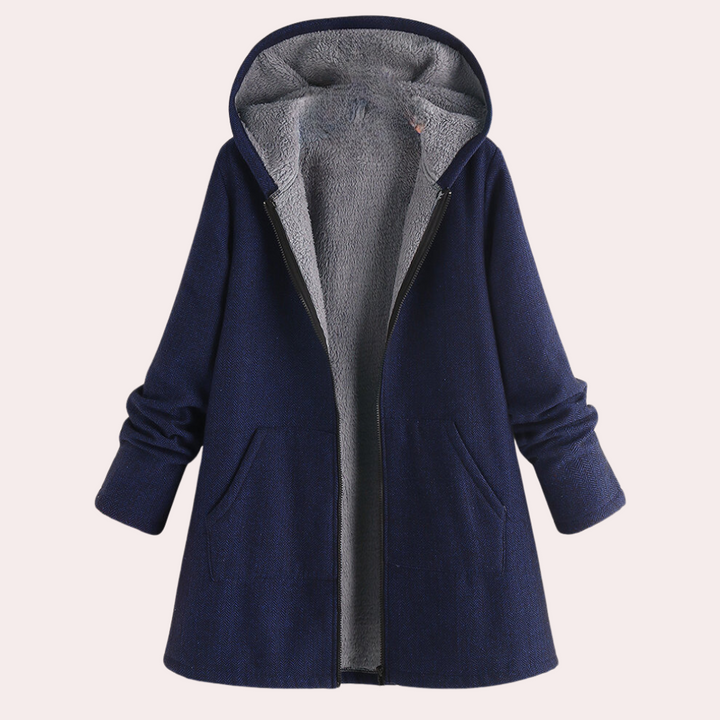 Ajla - Casual warm damesjack met capuchon