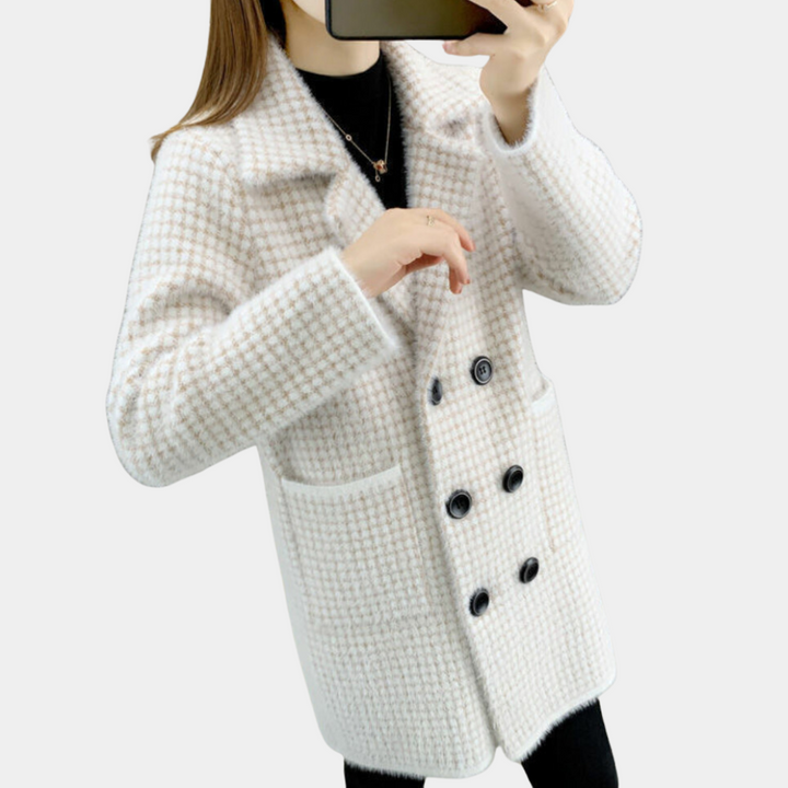 Karola - Elegante halflange jas voor dames