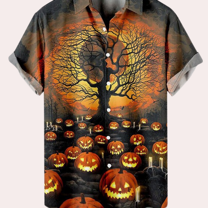 Vilmos - Modern Halloween Overhemd voor Mannen