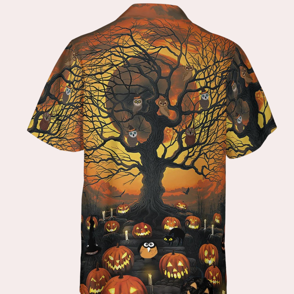 Vilmos - Modern Halloween Overhemd voor Mannen