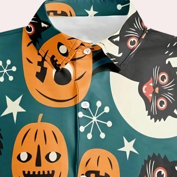 Joaquin - Herenshirt met grappige halloween cartoon print
