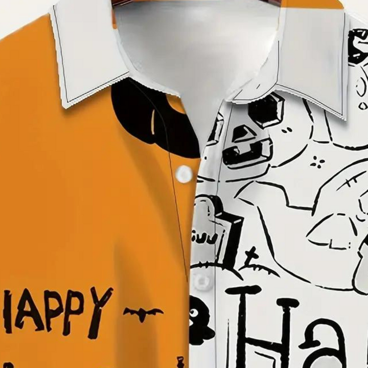 Mariusz - Casual Halloween overhemd met knopen voor heren
