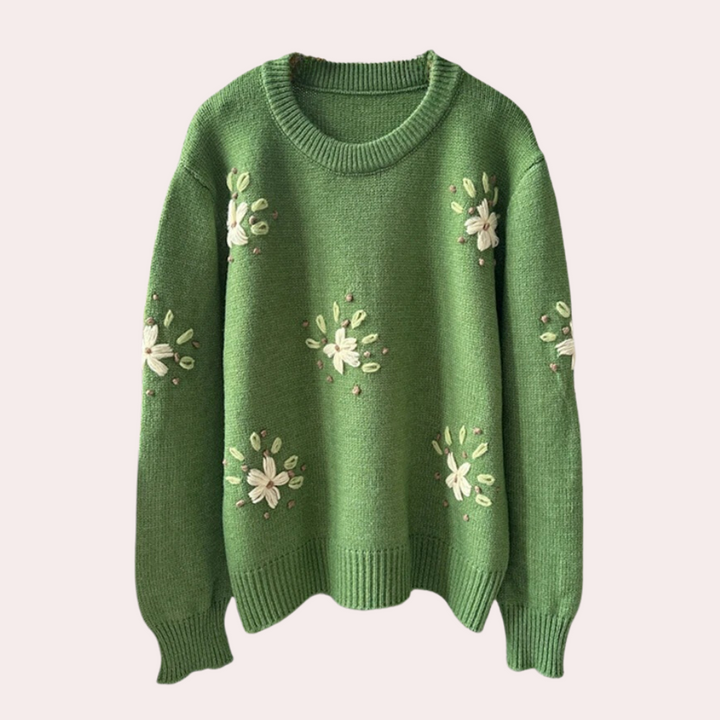 KALINA - Geborduurde Damestrui met Bloemendetail