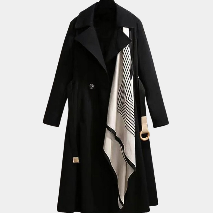 Aurembiaix - Stijlvolle dames trenchcoat met ceintuur