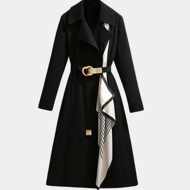 Aurembiaix - Stijlvolle dames trenchcoat met ceintuur