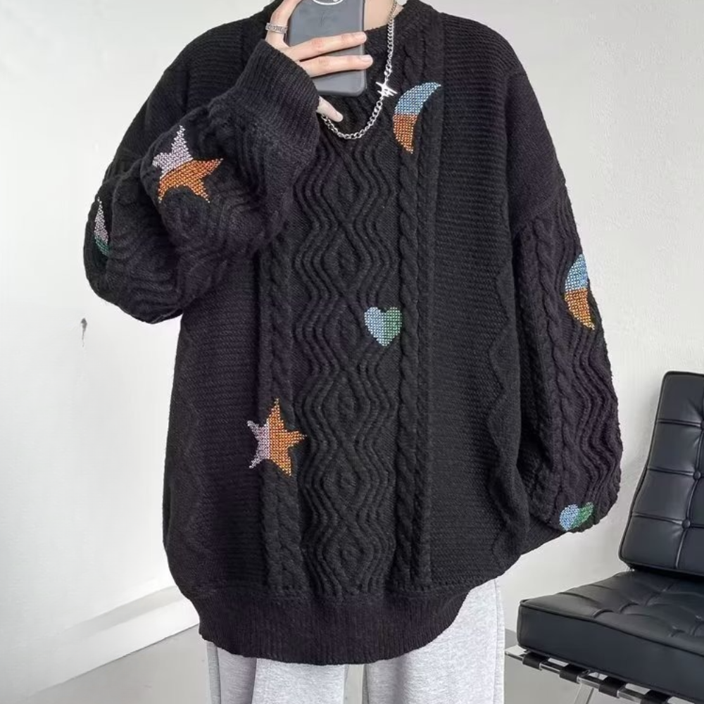 Vadislav - Heren stijlvolle oversized gebreide trui