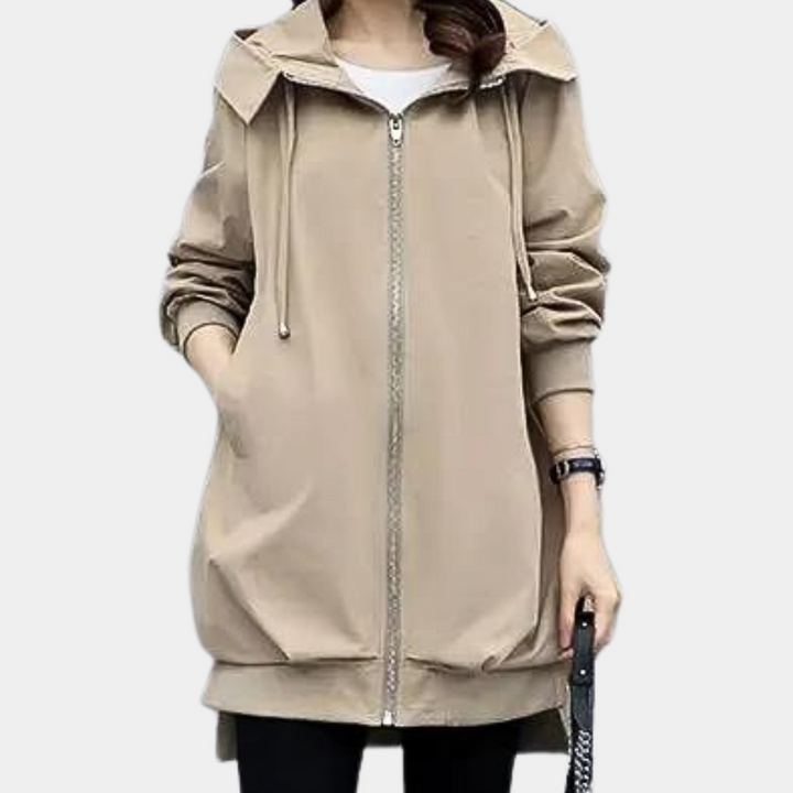 CLEMENTINE - Moderne Lange Jas voor Vrouwen