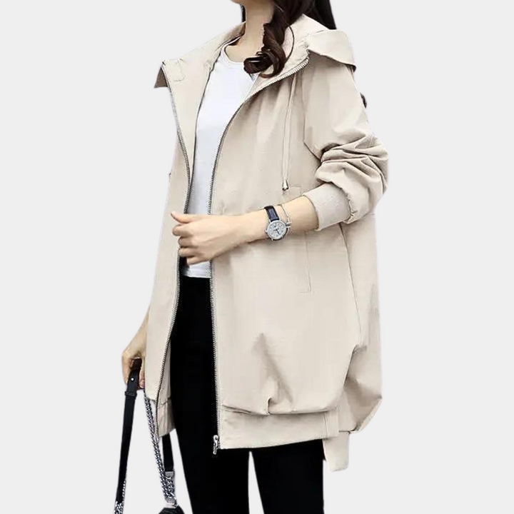 CLEMENTINE - Moderne Lange Jas voor Vrouwen