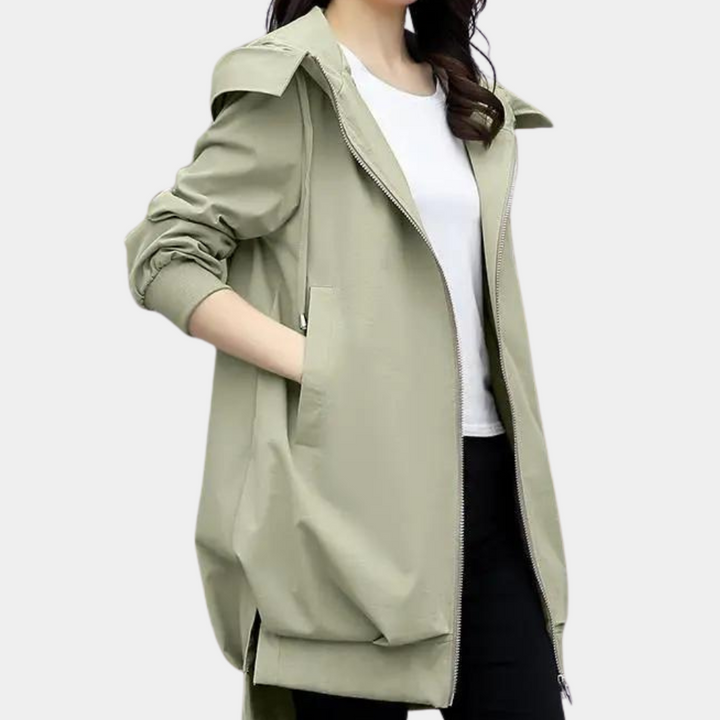 CLEMENTINE - Moderne Lange Jas voor Vrouwen