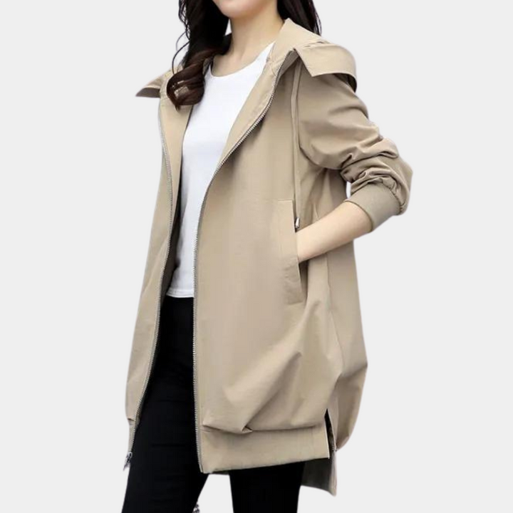 CLEMENTINE - Moderne Lange Jas voor Vrouwen