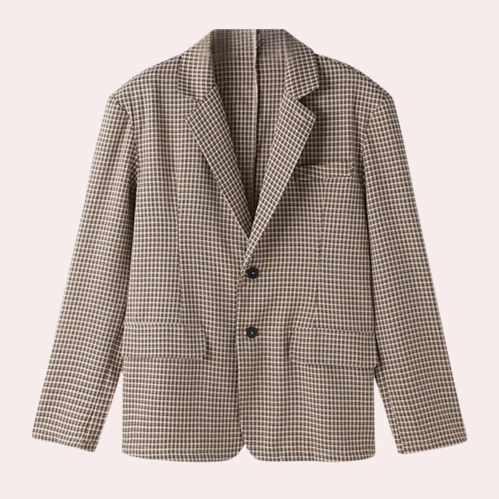 LARRY - Modern Geruit Blazer voor Heren