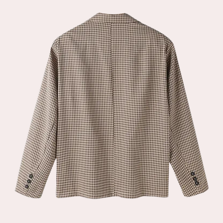LARRY - Modern Geruit Blazer voor Heren