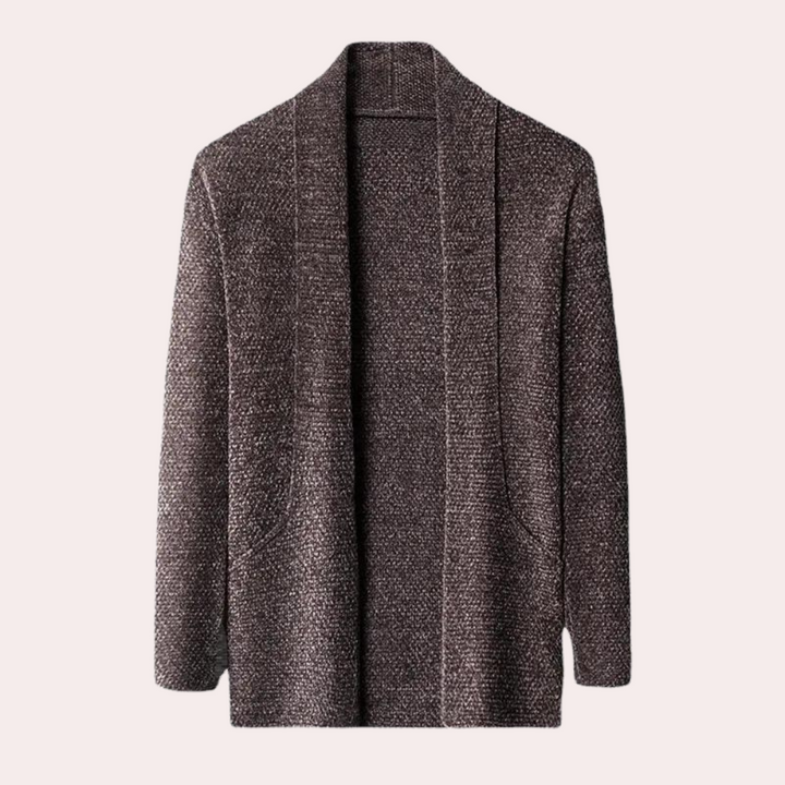 Heren wintervest met knoopsluiting en rechte pasvorm