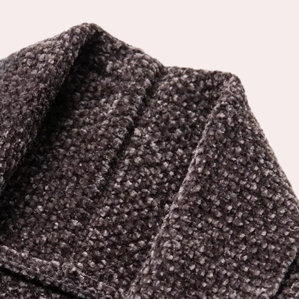 Heren wintervest met knoopsluiting en rechte pasvorm