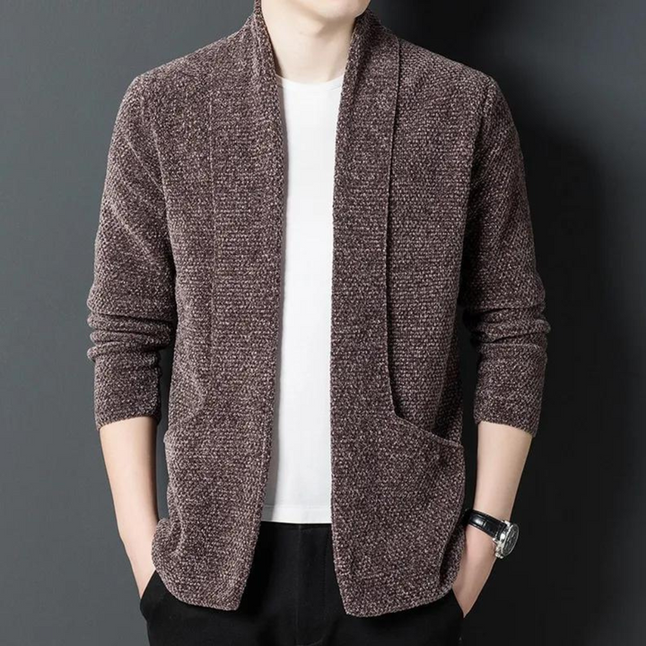 Heren wintervest met knoopsluiting en rechte pasvorm