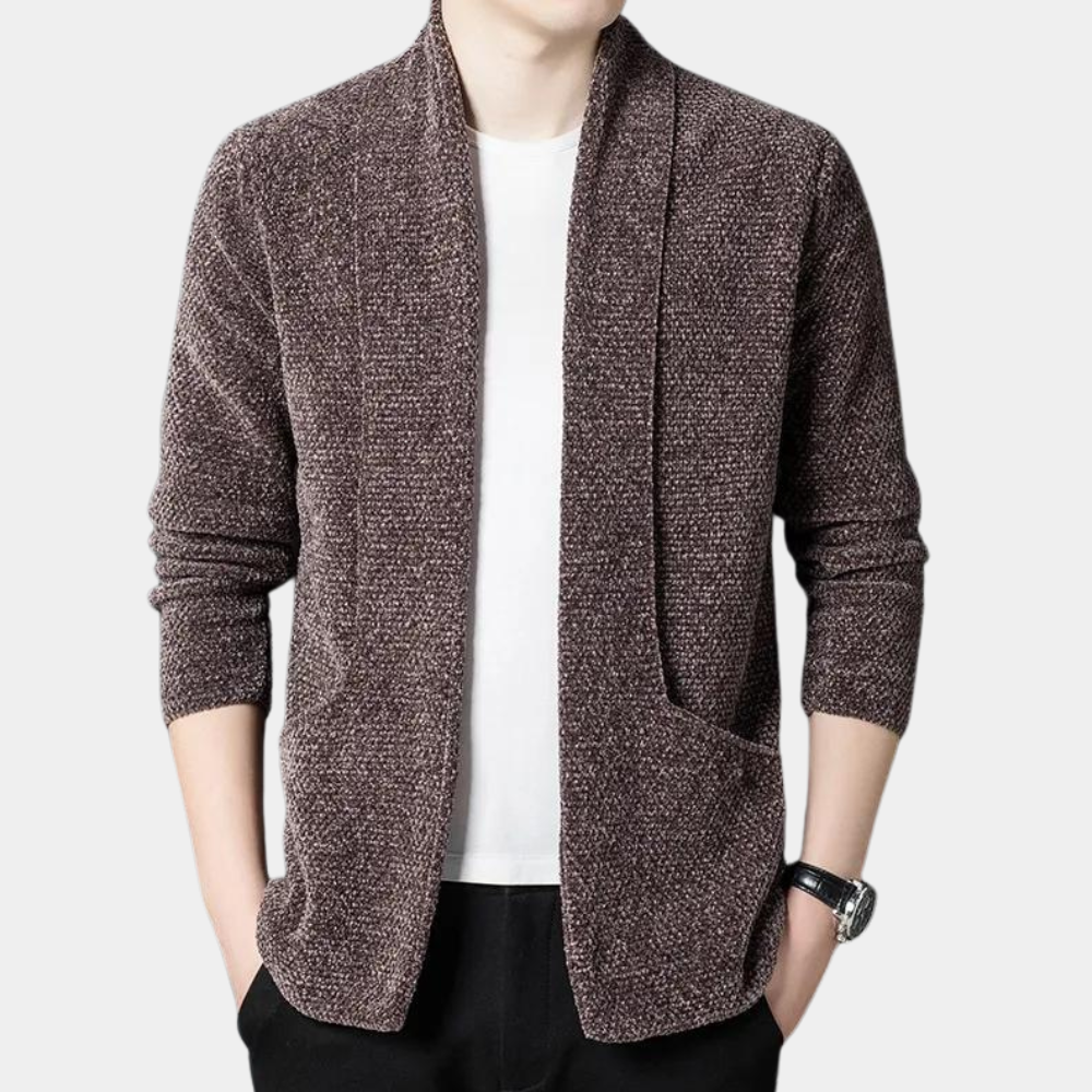Heren wintervest met knoopsluiting en rechte pasvorm