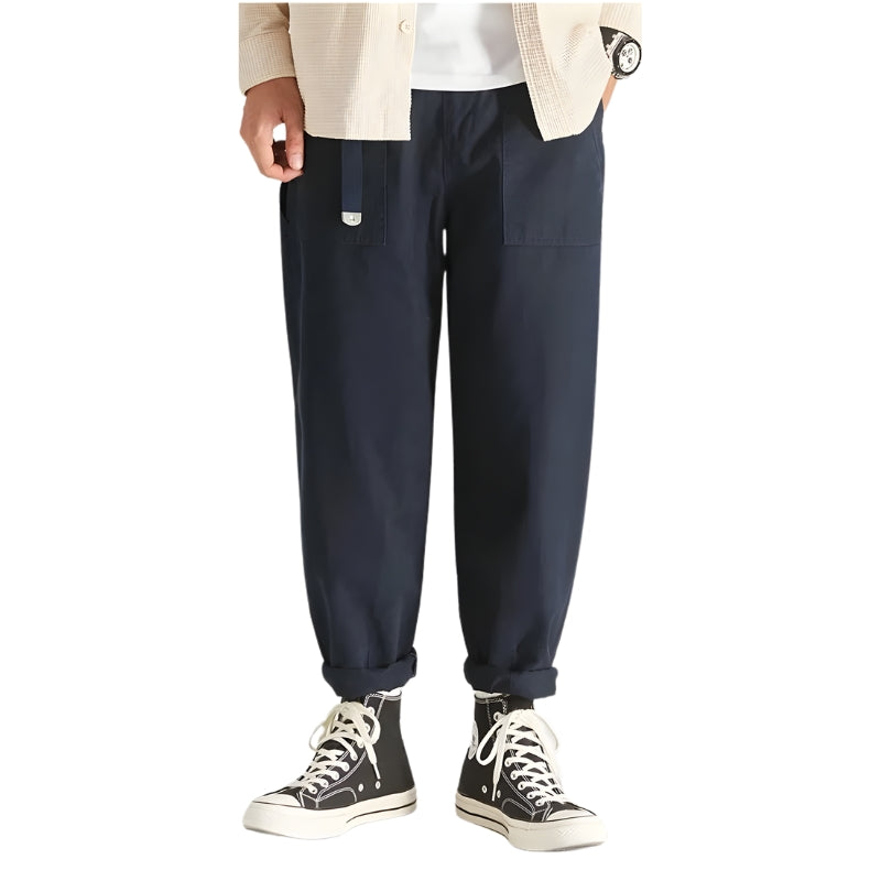 Cargobroek voor heren met zakken en koord