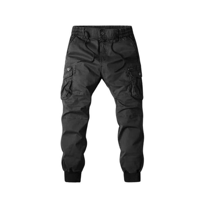 Cargojoggingbroek met elastische taille en meerdere zakken