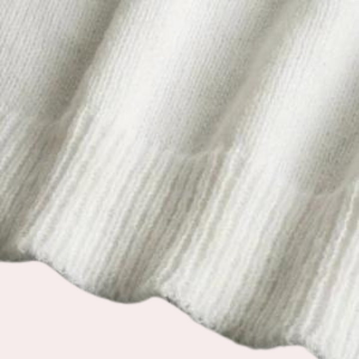 Dames V-hals trui met knoopaccenten en lange mouwen