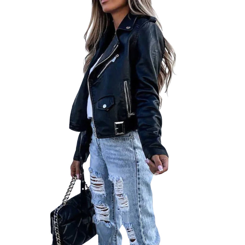 Dames jas met voering en ritssluiting