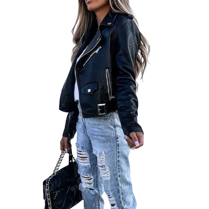 Dames jas met voering en ritssluiting