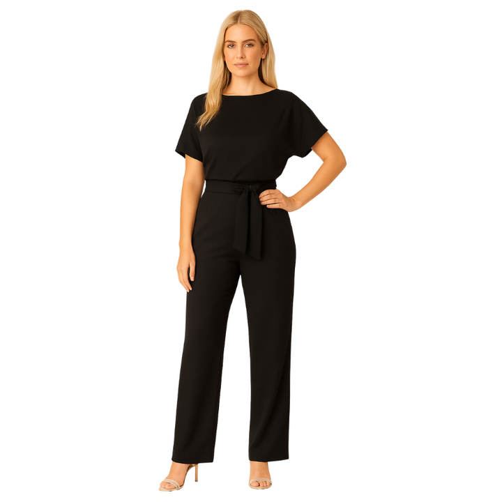 Dames jumpsuit met rechte pasvorm en bandjes