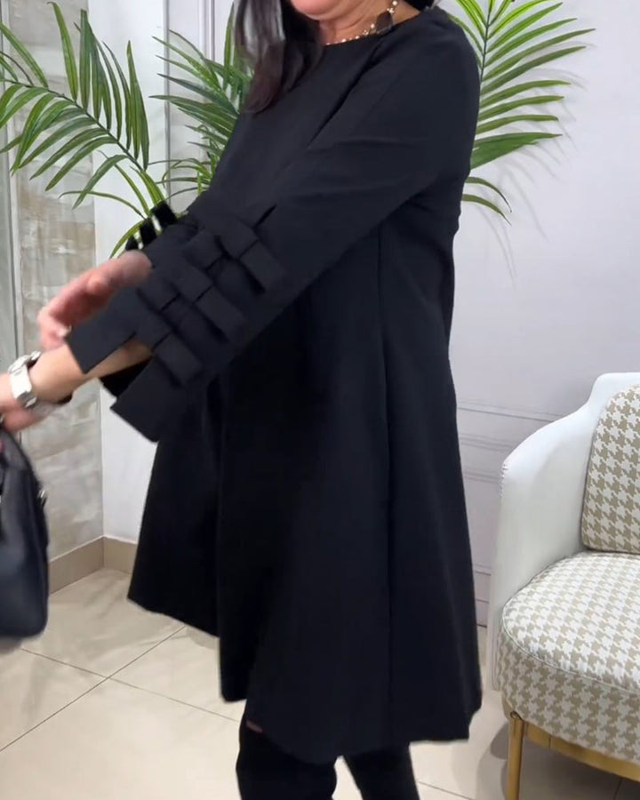 Dames jurk met lange mouwen voor ongedwongen gebruik