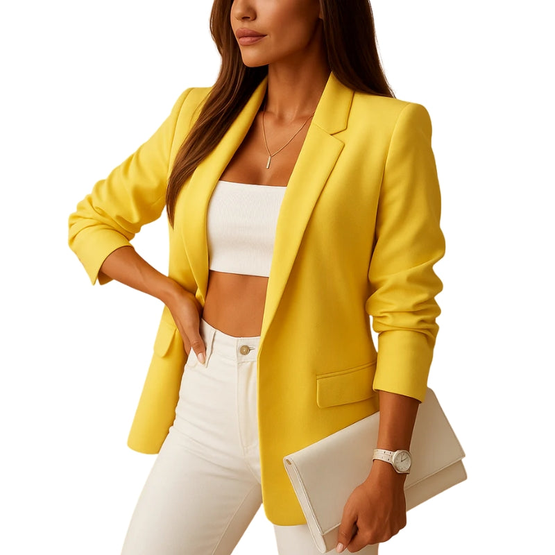 Dames colbert met enkele knoopsluiting