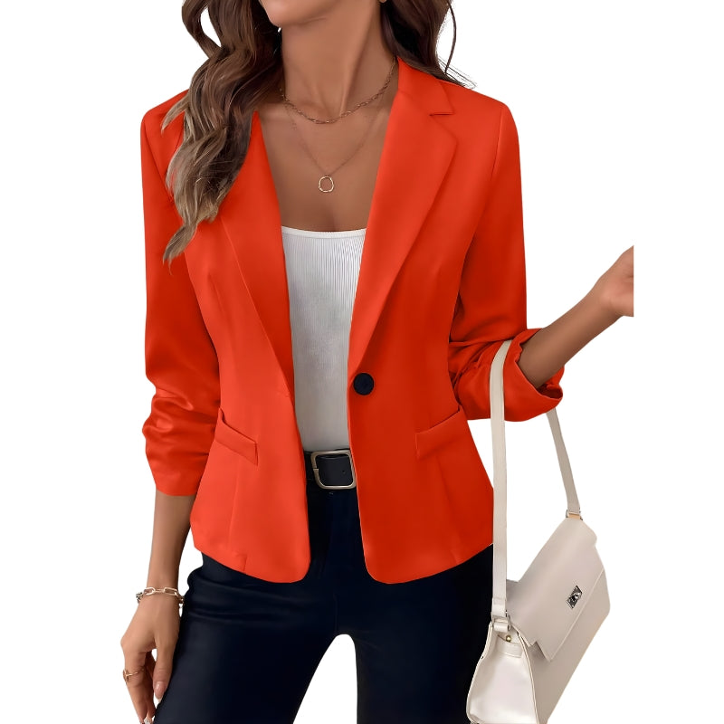 Dames colbert met enkele knoopsluiting