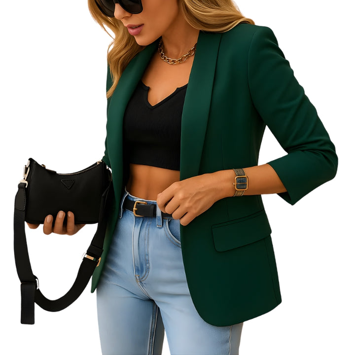 Dames colbert met enkele knoopsluiting