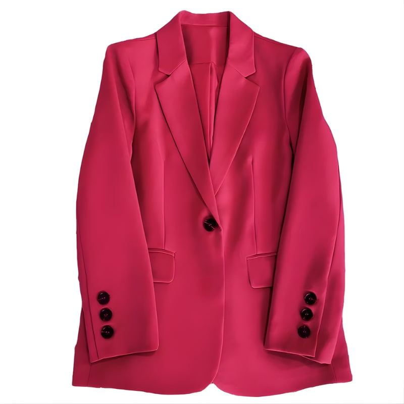 Dames blazer met enkele knoopsluiting