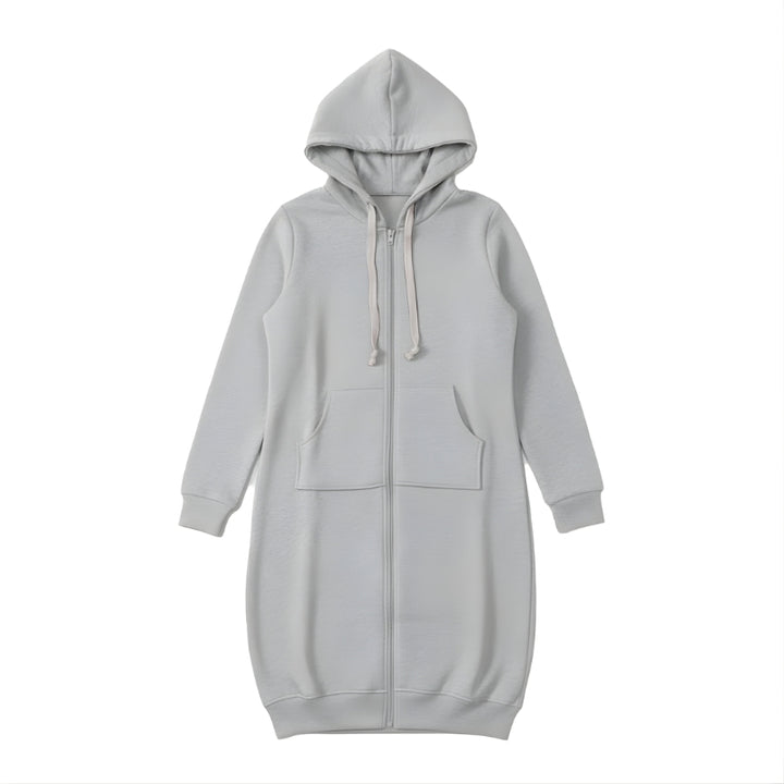 Dames hoodie met ritssluiting en capuchon