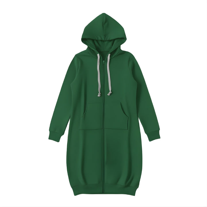 Dames hoodie met ritssluiting en capuchon