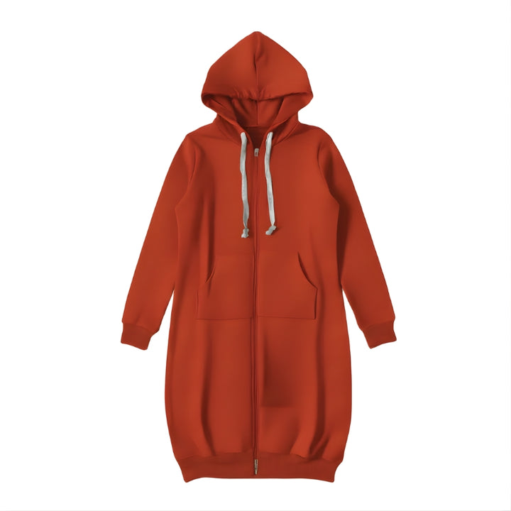 Dames hoodie met ritssluiting en capuchon